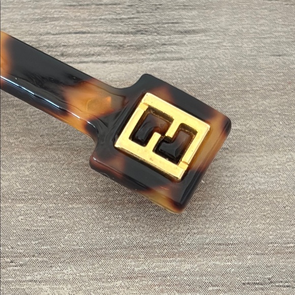 Fendi Tortoise Shell Hair Clip - Picture 5 of 6